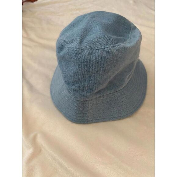 Light Baby Blue Bucket Hat Terry Cloth One Size - Picture 3 of 3